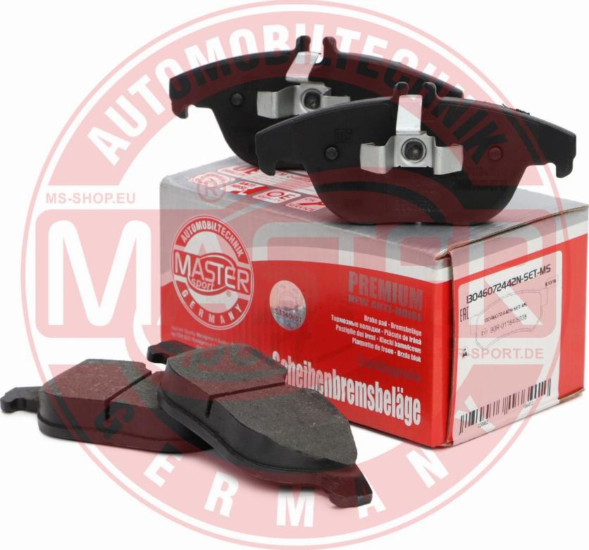 MASTER-SPORT GERMANY 13046072442N-SET-MS - Kit de plaquettes de frein, frein à disque cwaw.fr