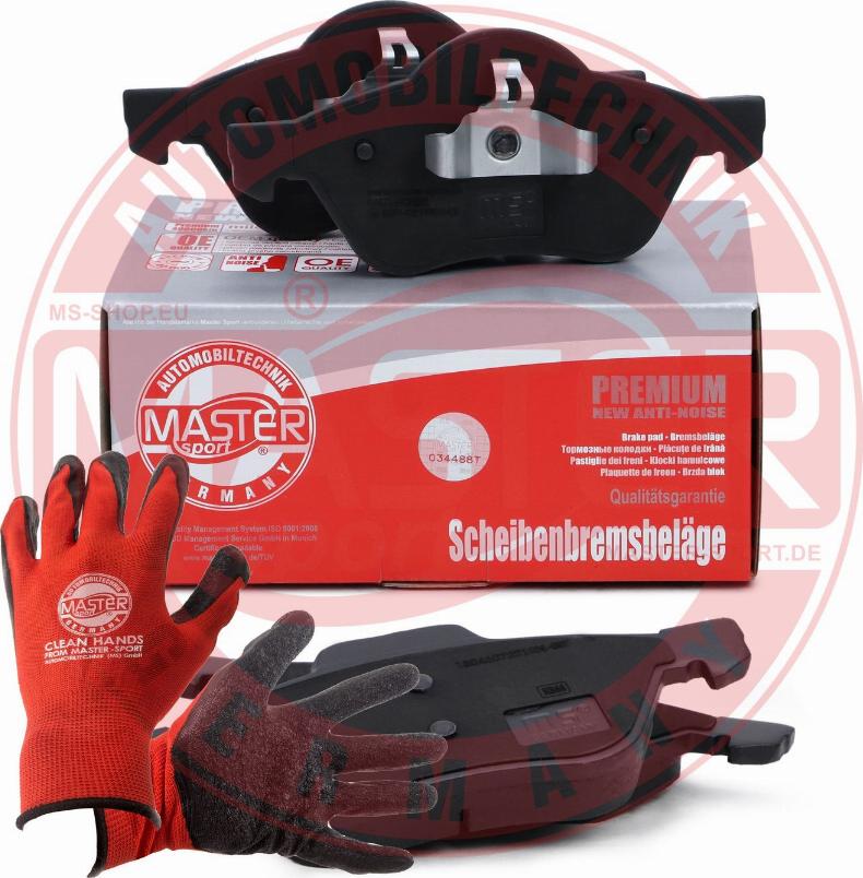 MASTER-SPORT GERMANY 13046072212N-SET-MSP - Kit de plaquettes de frein, frein à disque cwaw.fr