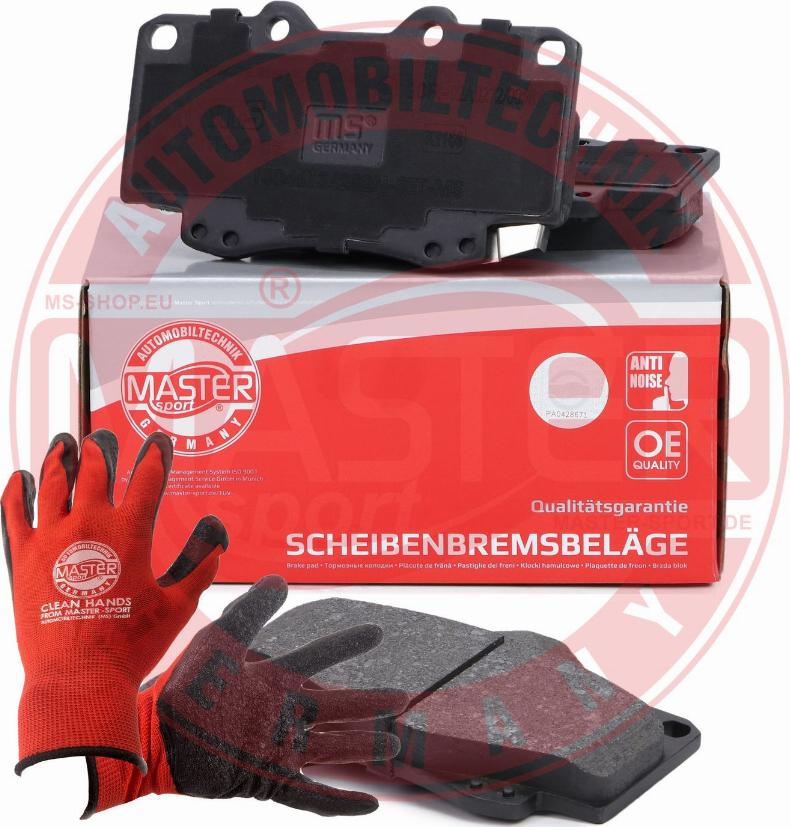 MASTER-SPORT GERMANY 13046134282N-SET-MSP - Kit de plaquettes de frein, frein à disque cwaw.fr