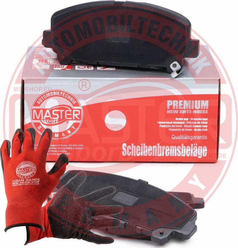 MASTER-SPORT GERMANY 13046134772N-SET-MSP - Kit de plaquettes de frein, frein à disque cwaw.fr