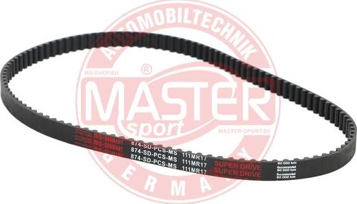 MASTER-SPORT GERMANY 874-SD-PCS-MS - Courroie de distribution cwaw.fr