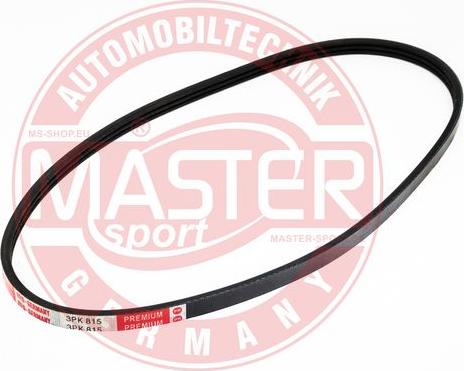 MASTER-SPORT GERMANY 3PK815-PCS-MS - Courroie trapézoïdale à nervures cwaw.fr