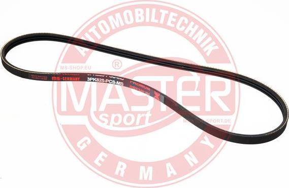 MASTER-SPORT GERMANY 3PK825-PCS-MS - Courroie trapézoïdale à nervures cwaw.fr