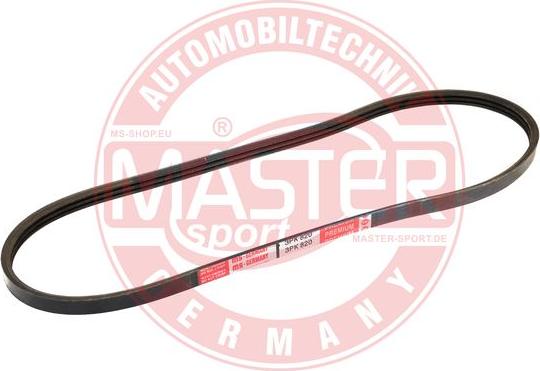 MASTER-SPORT GERMANY 3PK820-PCS-MS - Courroie trapézoïdale à nervures cwaw.fr