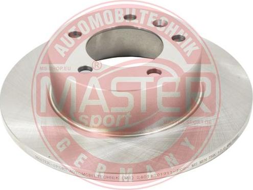 MASTER-SPORT GERMANY 24011201911-PCS-MS - Disque de frein cwaw.fr