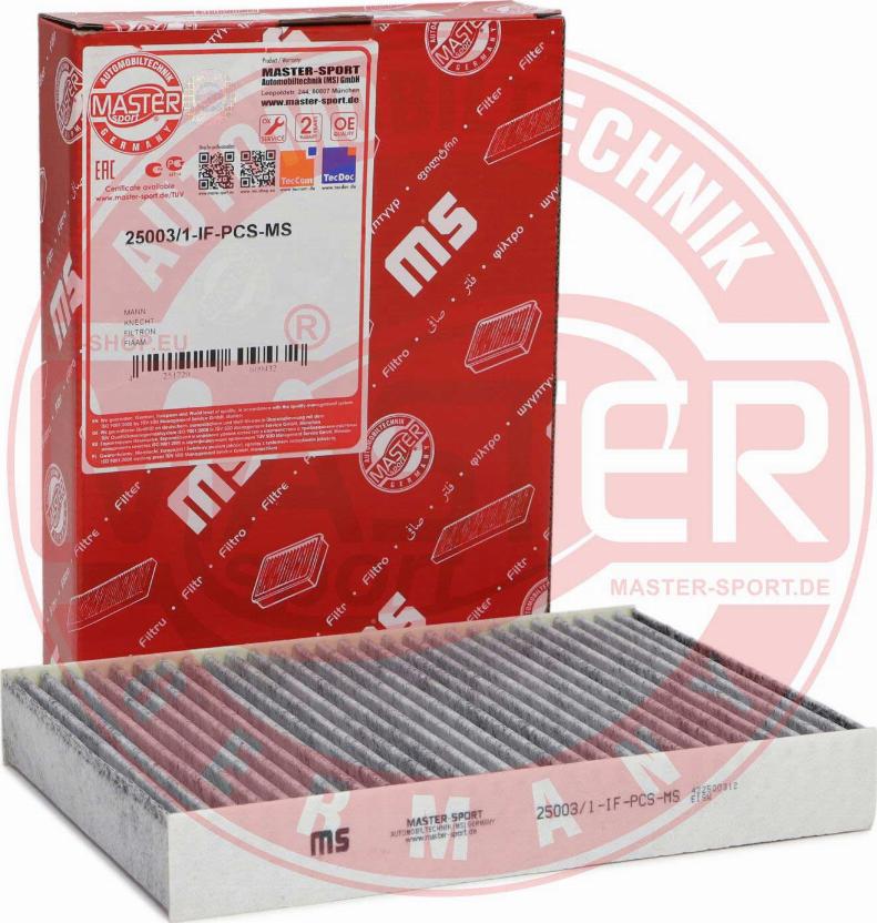 MASTER-SPORT GERMANY 25003/1-IF-PCS-MS - Filtre, air de l'habitacle cwaw.fr