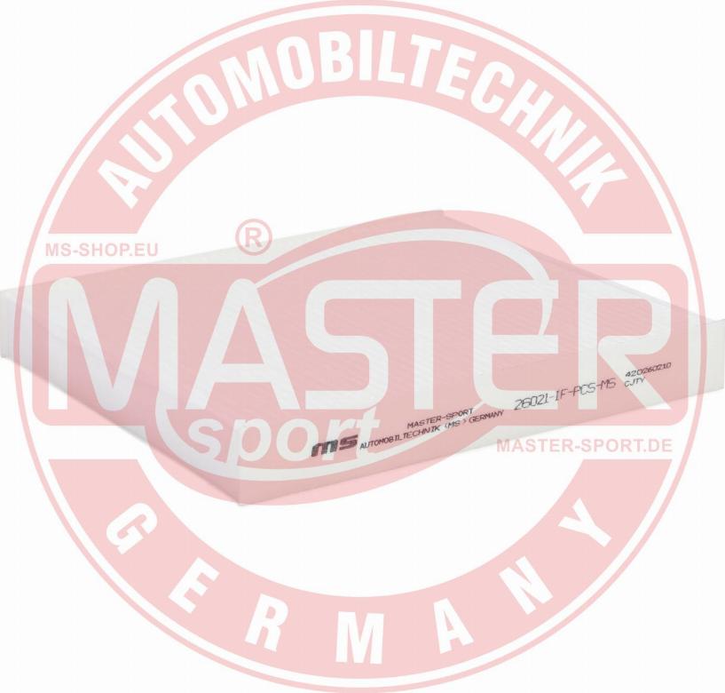 MASTER-SPORT GERMANY 26021-IF-PCS-MS - Filtre, air de l'habitacle cwaw.fr