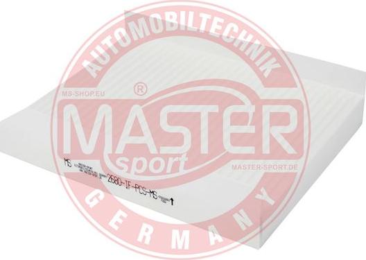 MASTER-SPORT GERMANY 2680-IF-PCS-MS - Filtre, air de l'habitacle cwaw.fr