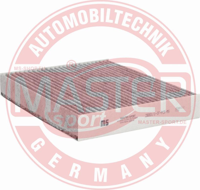 MASTER-SPORT GERMANY 28001/1-IF-PCS-MS - Filtre, air de l'habitacle cwaw.fr