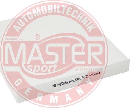 MASTER-SPORT GERMANY 2358-IF-PCS-MS - Filtre, air de l'habitacle cwaw.fr