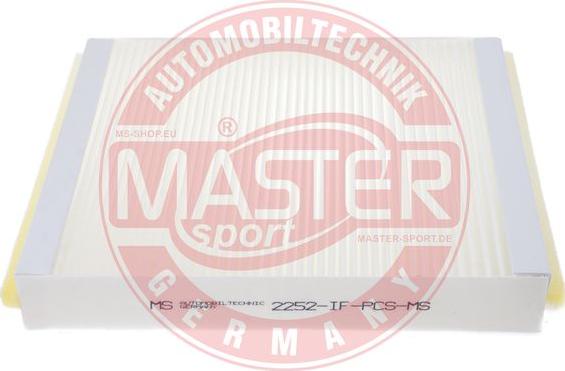 MASTER-SPORT GERMANY 2252-IF-PCS-MS - Filtre, air de l'habitacle cwaw.fr