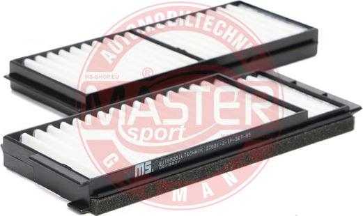 MASTER-SPORT GERMANY 22001-2-IF-SET-MS - Filtre, air de l'habitacle cwaw.fr