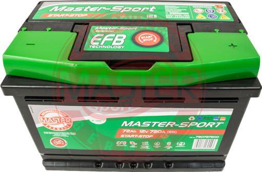 MASTER-SPORT GERMANY 790727200 - Batterie de démarrage cwaw.fr