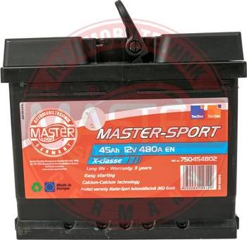 MASTER-SPORT GERMANY 750454802 - Batterie de démarrage cwaw.fr