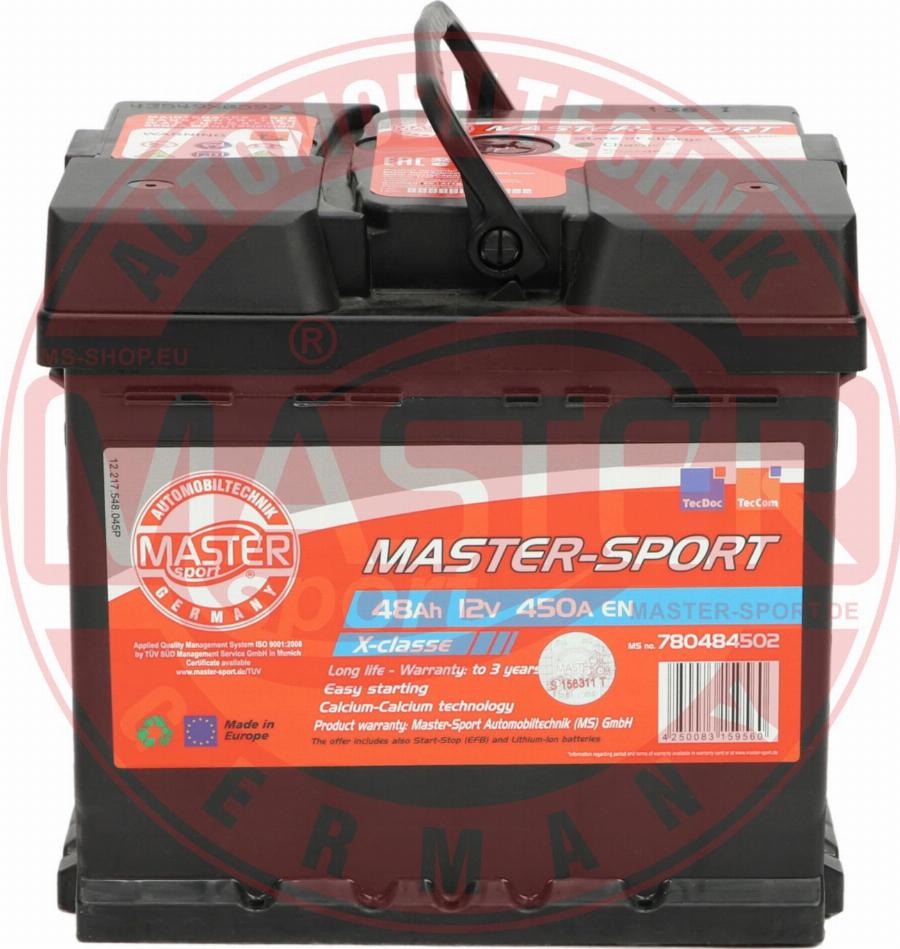 MASTER-SPORT GERMANY 780484502 - Batterie de démarrage cwaw.fr