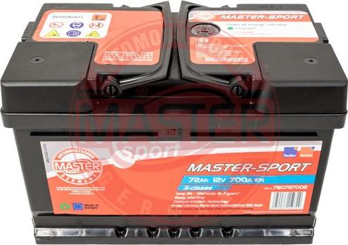 MASTER-SPORT GERMANY 780727002 - Batterie de démarrage cwaw.fr