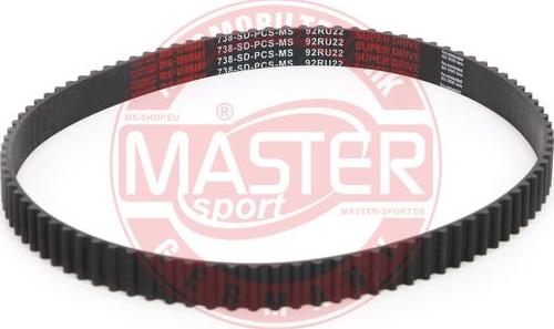 MASTER-SPORT GERMANY 738-SD-PCS-MS - Courroie de distribution cwaw.fr