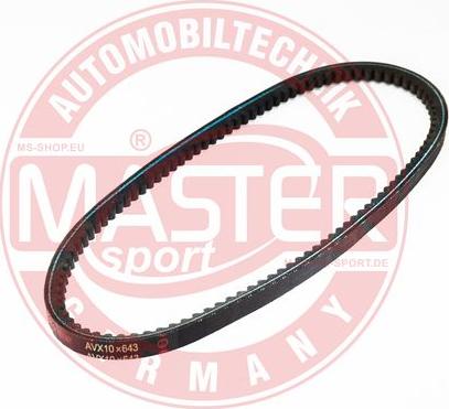 MASTER-SPORT GERMANY AVX-10X643-PCS-MS - Courroie trapézoïdale cwaw.fr