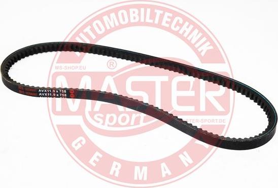 MASTER-SPORT GERMANY AVX-11.9X758-PCS-MS - Courroie trapézoïdale cwaw.fr