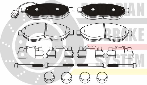 MASTER-SPORT GERMANY K6048072 - Kit de plaquettes de frein, frein à disque cwaw.fr