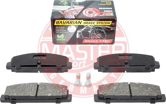 MASTER-SPORT GERMANY K6058042 - Kit de plaquettes de frein, frein à disque cwaw.fr