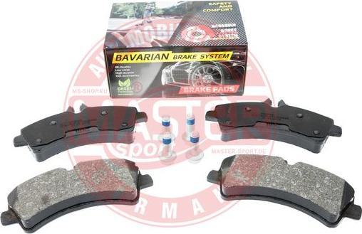 MASTER-SPORT GERMANY K6038422 - Kit de plaquettes de frein, frein à disque cwaw.fr