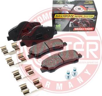 MASTER-SPORT GERMANY K6038672 - Kit de plaquettes de frein, frein à disque cwaw.fr