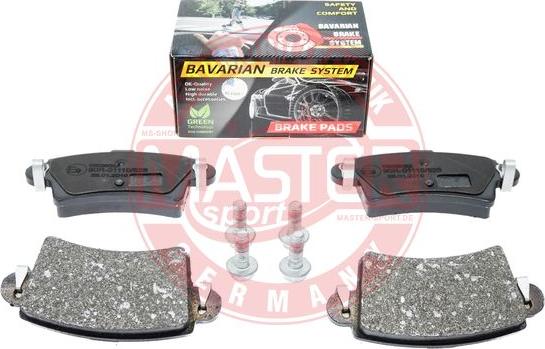 MASTER-SPORT GERMANY K6038062 - Kit de plaquettes de frein, frein à disque cwaw.fr