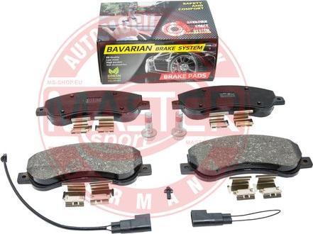 MASTER-SPORT GERMANY K6038342 - Kit de plaquettes de frein, frein à disque cwaw.fr