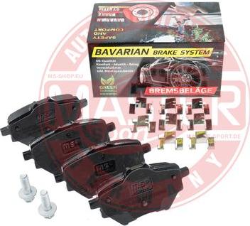 MASTER-SPORT GERMANY K6038712 - Kit de plaquettes de frein, frein à disque cwaw.fr