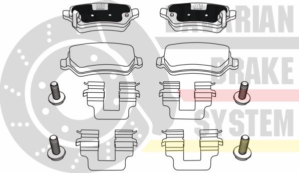 MASTER-SPORT GERMANY K6028682 - Kit de plaquettes de frein, frein à disque cwaw.fr