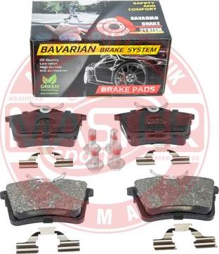 MASTER-SPORT GERMANY K6027452 - Kit de plaquettes de frein, frein à disque cwaw.fr