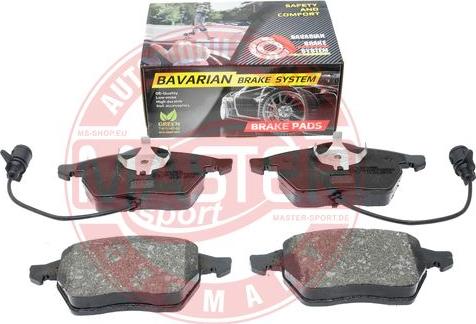 MASTER-SPORT GERMANY K6070502 - Kit de plaquettes de frein, frein à disque cwaw.fr