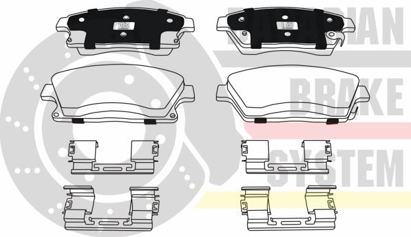 MASTER-SPORT GERMANY K6072632 - Kit de plaquettes de frein, frein à disque cwaw.fr