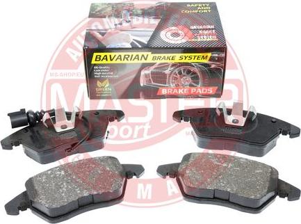 MASTER-SPORT GERMANY K6072262 - Kit de plaquettes de frein, frein à disque cwaw.fr