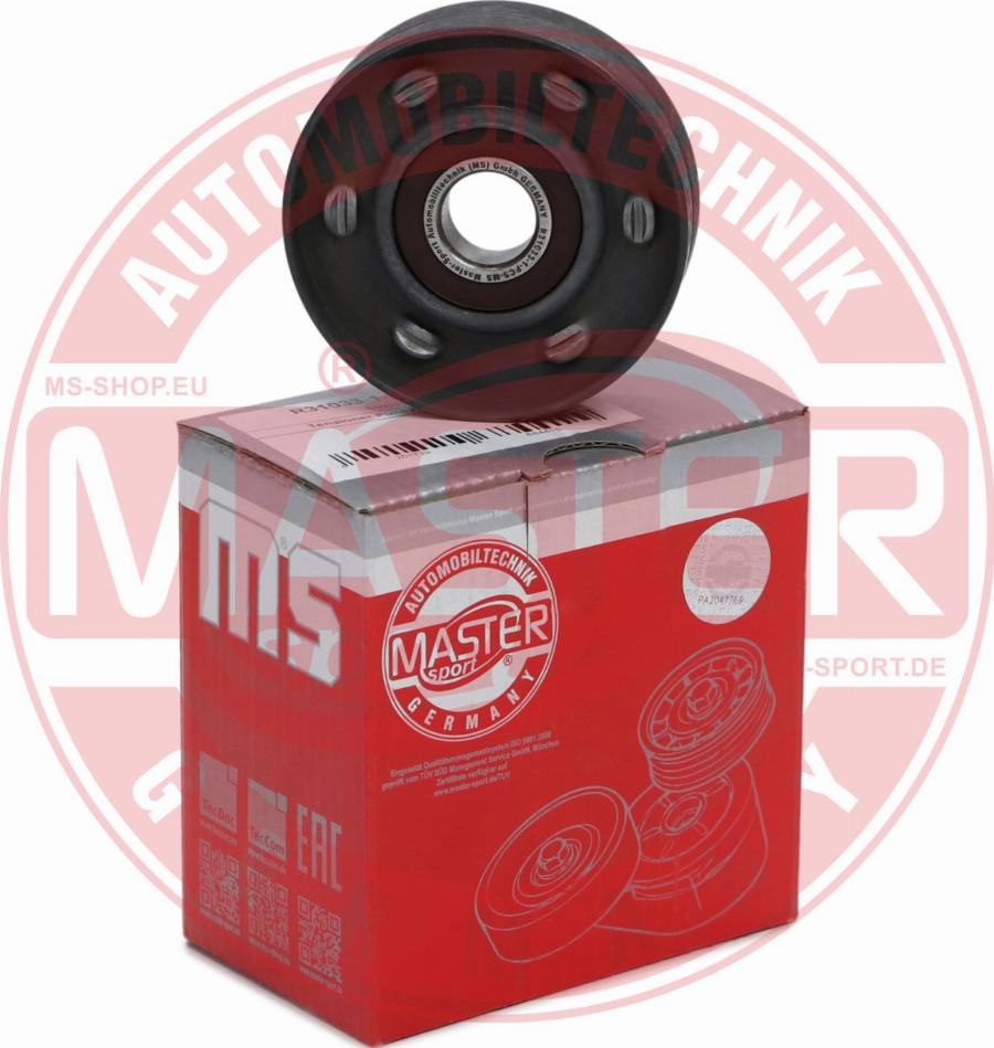 MASTER-SPORT GERMANY R31033-1-PCS-MS - Poulie renvoi / transmission, courroie trapézoïdale à nervures cwaw.fr