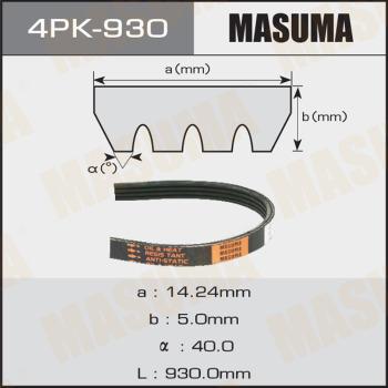 MASUMA 4PK-930 - Courroie trapézoïdale à nervures cwaw.fr