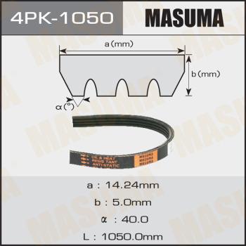 MASUMA 4PK-1050 - Courroie trapézoïdale à nervures cwaw.fr