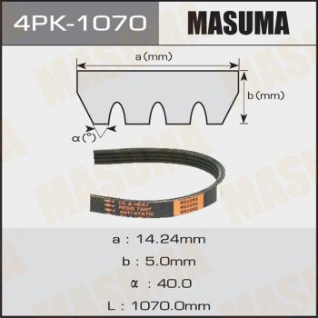 MASUMA 4PK-1070 - Courroie trapézoïdale à nervures cwaw.fr