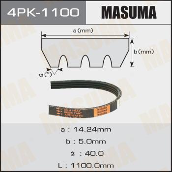 MASUMA 4PK1100 - Courroie trapézoïdale à nervures cwaw.fr