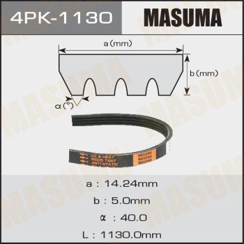 MASUMA 4PK-1130 - Courroie trapézoïdale à nervures cwaw.fr