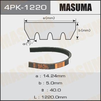 MASUMA 4PK-1220 - Courroie trapézoïdale à nervures cwaw.fr