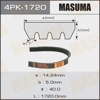 MASUMA 4PK-1720 - Courroie trapézoïdale à nervures cwaw.fr