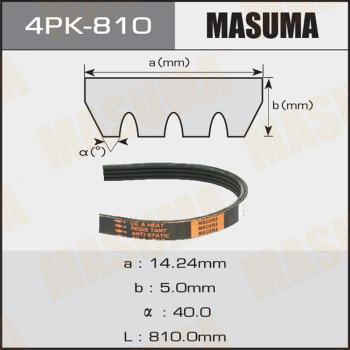 MASUMA 4PK-810 - Courroie trapézoïdale à nervures cwaw.fr