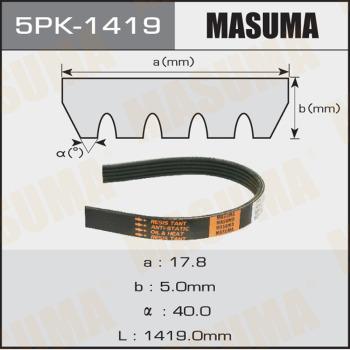 MASUMA 5PK-1419 - Courroie trapézoïdale à nervures cwaw.fr