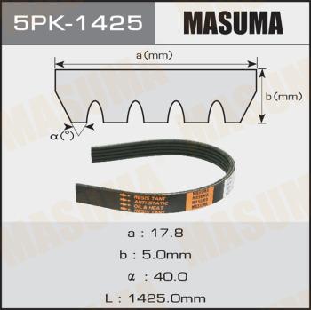 MASUMA 5PK-1425 - Courroie trapézoïdale à nervures cwaw.fr