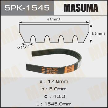 MASUMA 5PK-1545 - Courroie trapézoïdale à nervures cwaw.fr