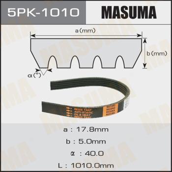 MASUMA 5PK1010 - Courroie trapézoïdale à nervures cwaw.fr