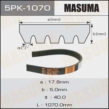 MASUMA 5PK-1070 - Courroie trapézoïdale à nervures cwaw.fr