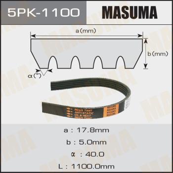 MASUMA 5PK-1100 - Courroie trapézoïdale à nervures cwaw.fr